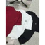 Áo Thun Nữ Baby Tee Thêu Chữ BB Chất Cotton Khô Co Dãn Cổ Tròn Tay Ngắn 3 Màu