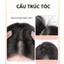 Tóc giả che hói đỉnh đầu mái bay 4D làm từ 100% tóc thật, giúp phủ hói đỉnh đầu cho nữ