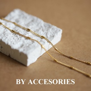 Dây chuyền nữ titan xích bọc khoanh phối mặt hình gấu nhỏ xinh khảm xà cừ không gỉ WN2434 BY ACCESSORIES