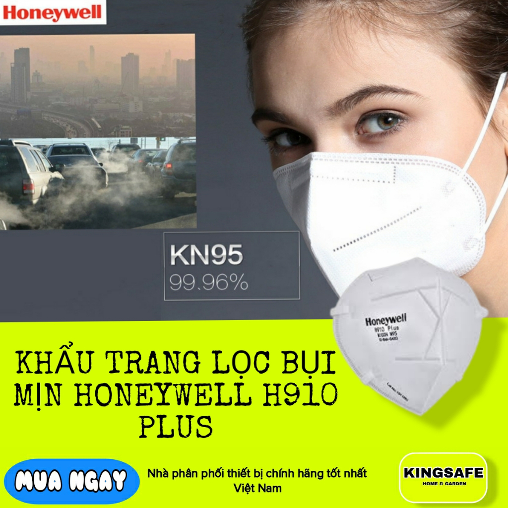 KHẨU TRANG LỌC BỤI MỊN HONEYWELL H910 PLUS CHUẨN N95, LỌC HIỆU QUẢ ...