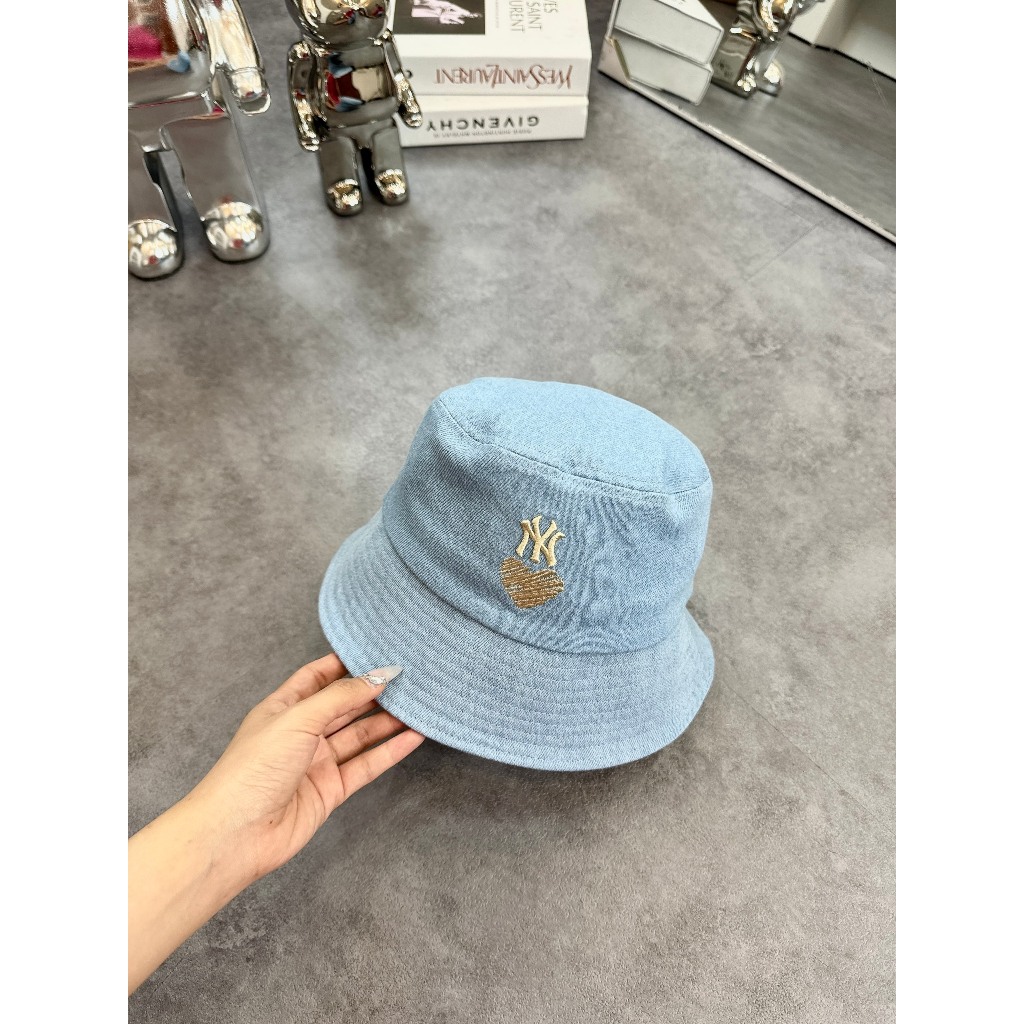 BUCKET M.L.B, nón NY vải jean mẫu mới, phong cách hợp thời trang ...