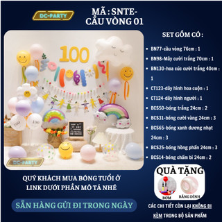 Set trang trí sinh nhật bé trai gái hình con vật DC PARTY