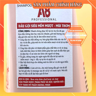 Cặp dầu gội xả A8 800ml (hàng loại 1) Phục Hồi Ngăn Tóc Gãy Rụng , Siêu Mềm Mượt Tóc
