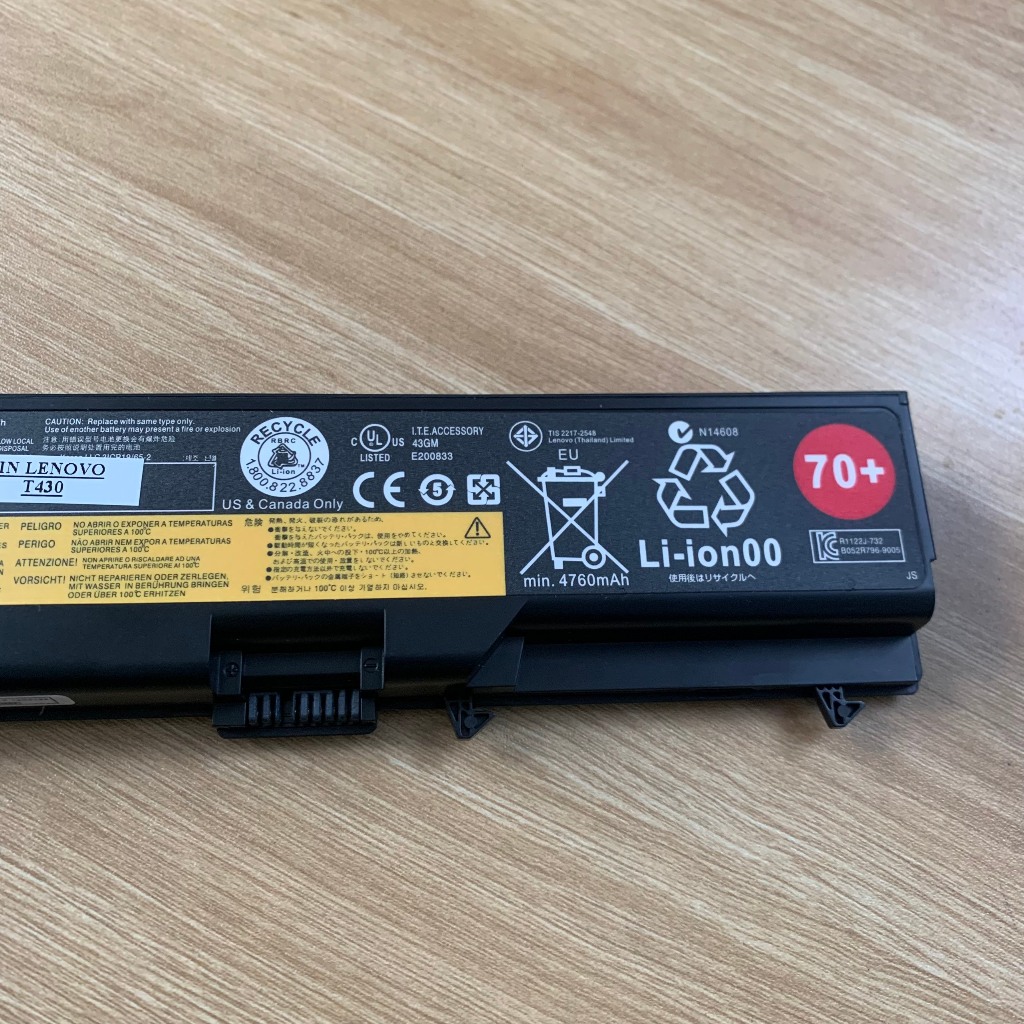 PIN LENOVO T430 CHO LENOVO ThinkPad T430 L430 T530 L530 W530 ZIN 100%