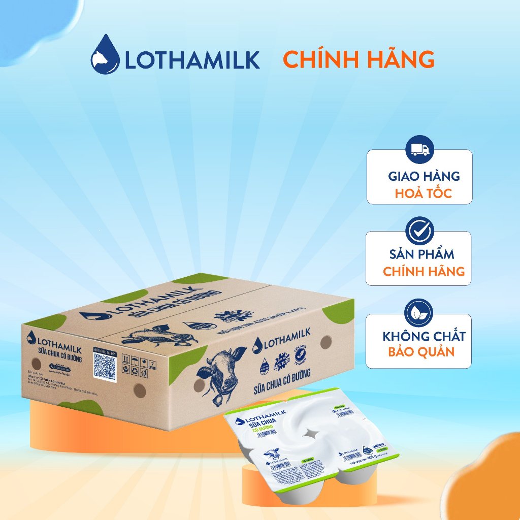 Ảnh Thùng 48 hộp sữa chua ăn Lothamilk 100g 3