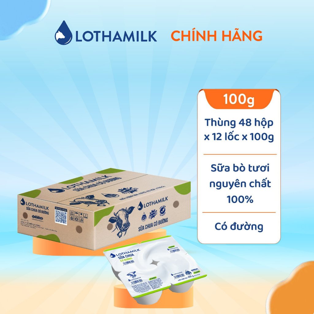 Ảnh Thùng 48 hộp sữa chua ăn Lothamilk 100g 2
