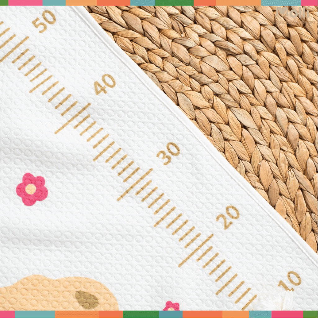 Tấm Lót Chống Thấm 4D Molli Cho Bé Sơ Sinh thoáng khí, êm ái 50cmx70cm - Tấm Lót Chống Thấm Phong Cách Hàn Cho Bé