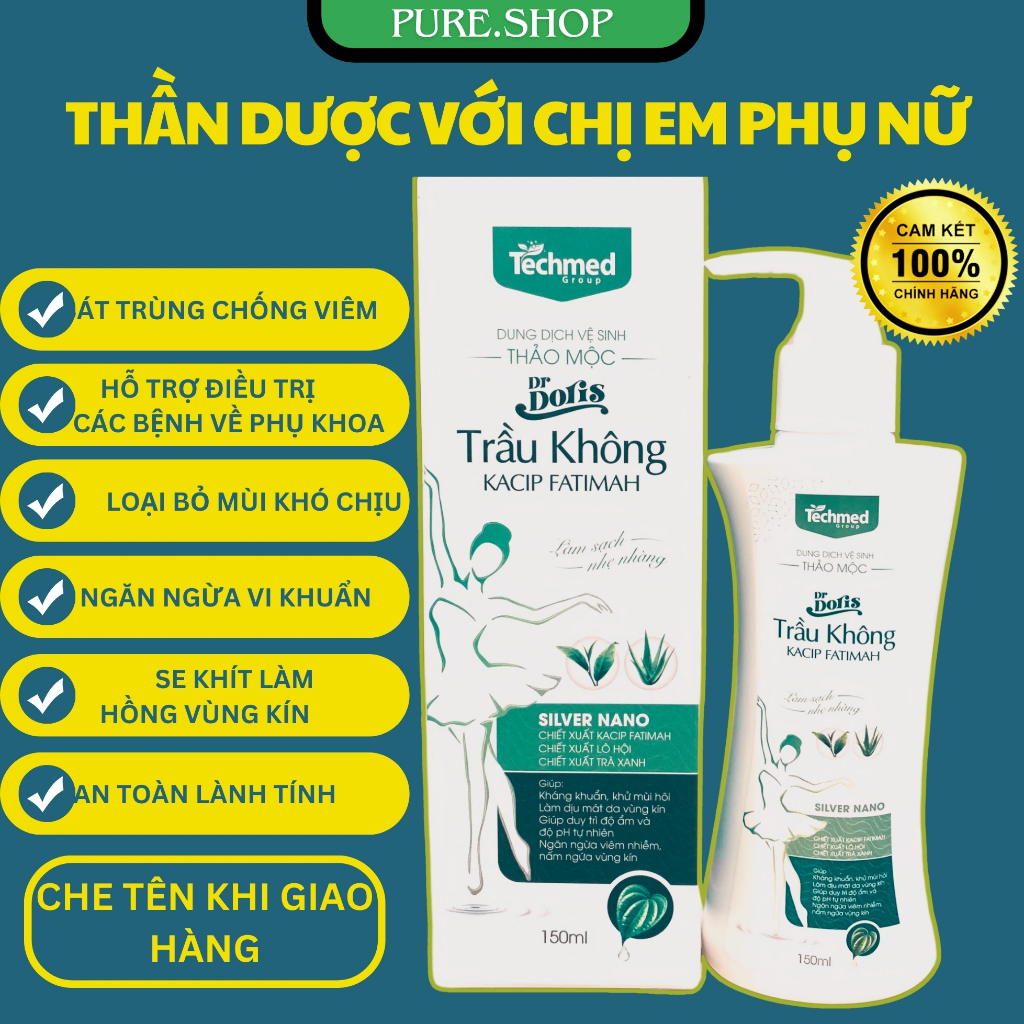 Dung Dịch Vệ Sinh Phụ Nữ Trầu Không I'm Nature Kacip Fatimah 150ml Chính Hãng
