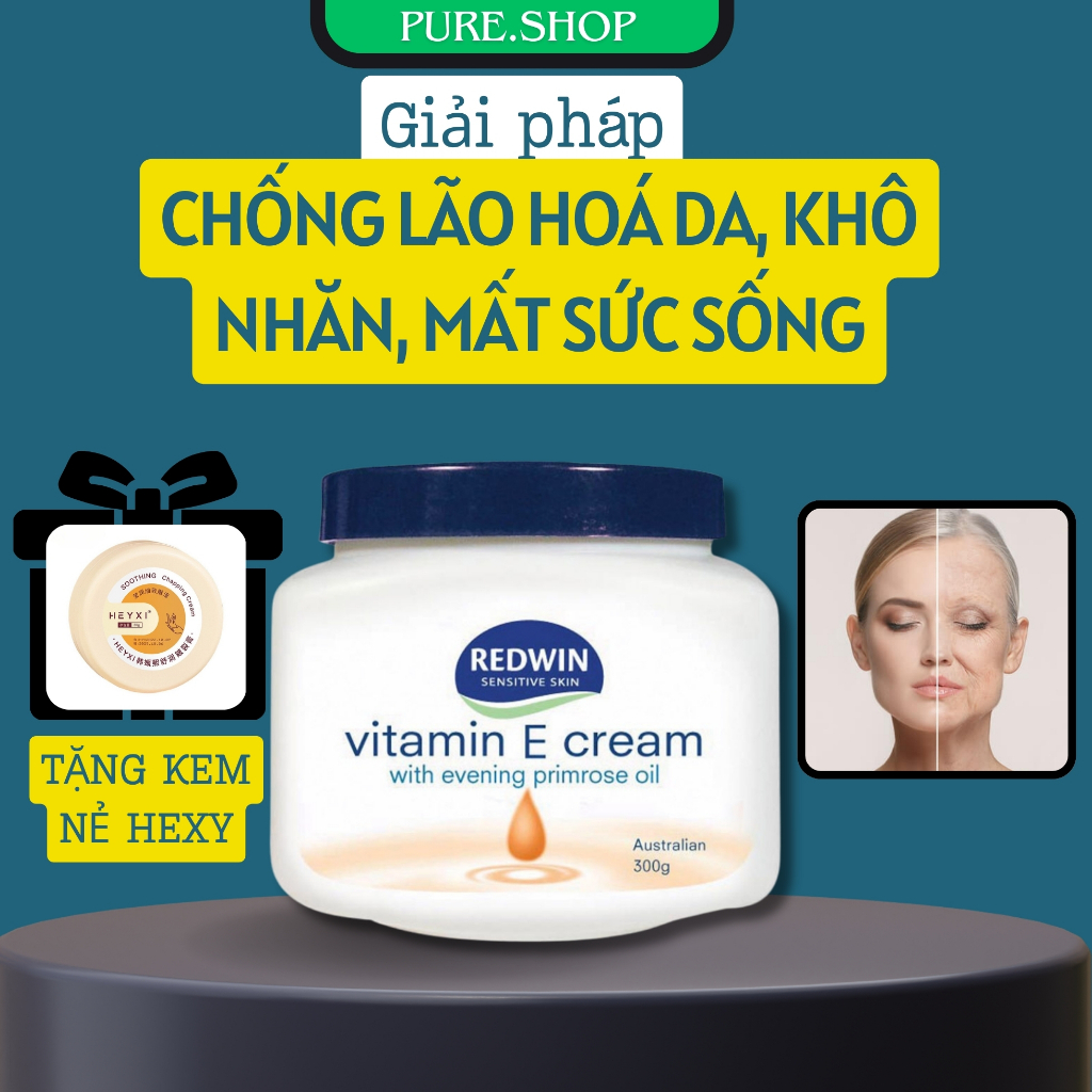 Kem dưỡng Redwin Vitamin E Cream 300g Úc chính hãng