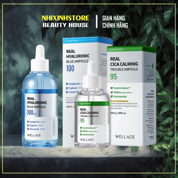 Tinh Chất Cấp Nước Dưỡng Da Wellage Real Hyaluronic Blue Ampoule 75ml ...