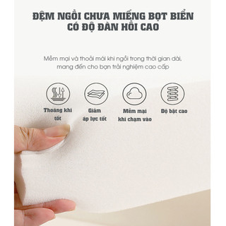 Ghế đẩu bệt LUXHOME xoay tròn 360, có tựa lưng chất liệu da PU bền bỉ, vệ sinh dễ dàng, sử dụng đa năng tiện lợi.