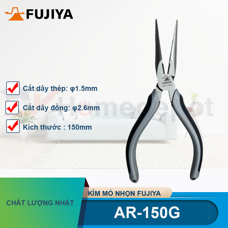 Kìm nhọn Fujiya AR-150G AR-150BG 6'' 150mm
