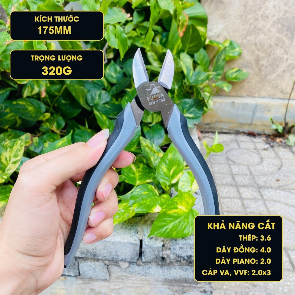 Kìm cắt cường lực Fujiya AKN-175G 7'' 175mm