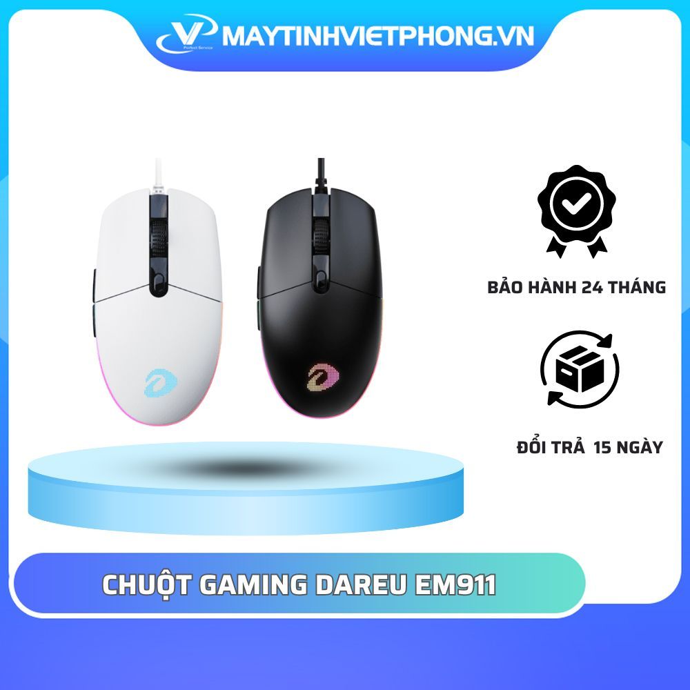 [FULL VAT] Chuột Gaming DAREU EM911 (RGB) [TẶNG KÈM PAD CHUỘT HÃNG ...