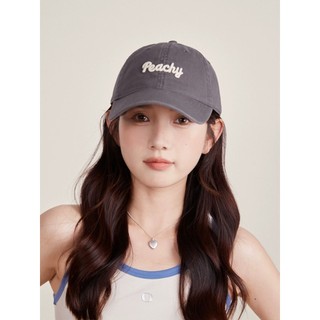 Mũ Lưỡi Trai Nam Nữ Thêu Chữ PEACHY, Nón Kết Form Cứng Kaki Cao Cấp Unisex Phong Cách Hàn Quốc