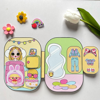 Đồ chơi Ngôi nhà đáng yêu của chị em vịt Lalafan - Búp bê giấy Pighandmade