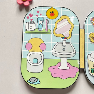 Đồ chơi Ngôi nhà đáng yêu của chị em vịt Lalafan - Búp bê giấy Pighandmade