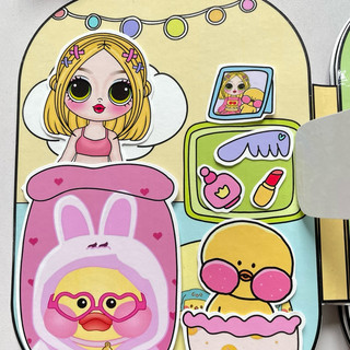 Đồ chơi Ngôi nhà đáng yêu của chị em vịt Lalafan - Búp bê giấy Pighandmade