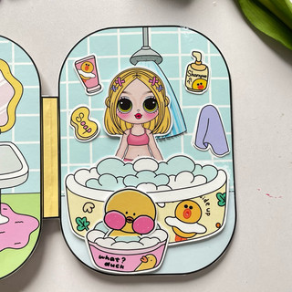 Đồ chơi Ngôi nhà đáng yêu của chị em vịt Lalafan - Búp bê giấy Pighandmade