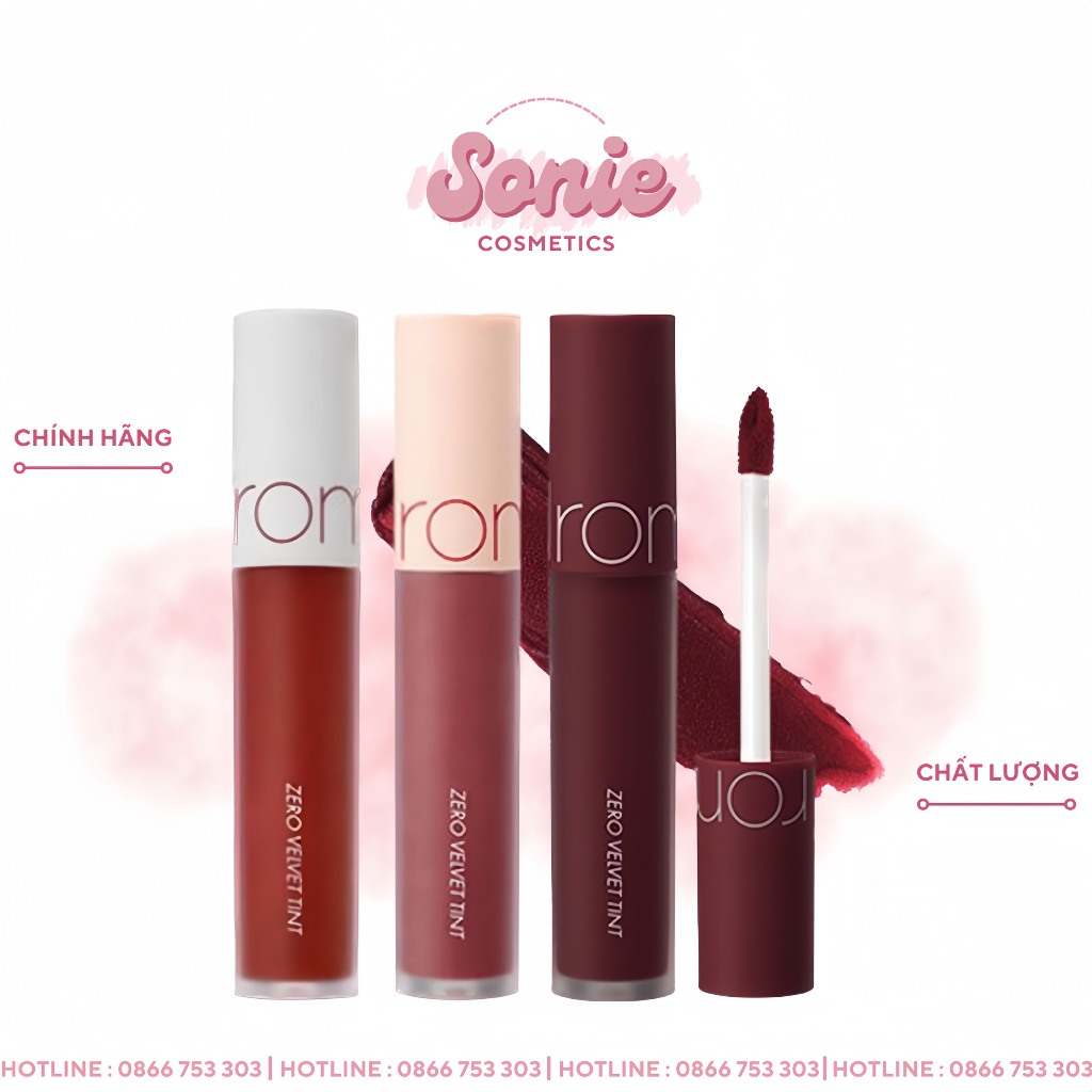 Son Kem Lì Cực Nhẹ Môi Romand Zero Velvet Tint 5.5g - Sonie Cosmetics ...