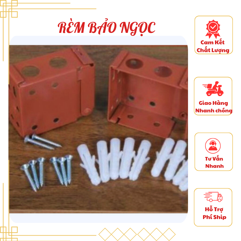 Phụ Kiện Treo Rèm Sáo Gỗ( bao gồm pát treo và vít nở) | Shopee Việt Nam