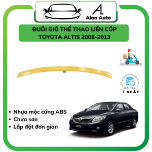Đuôi gió Liền Cốp xe Toyota Altis 2008-2013, HÀNG MỘC CHƯA SƠN,chưa có băng keo 3m