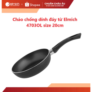[LIFEMCMBP4 -12% đơn 250K] Chảo chống dính đáy từ Elmich 4703OL size 20cm