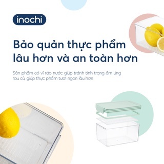 Bộ 2 hộp thực phẩm tritan chữ nhật Hokaido 1000-2000ml - CHÍNH HÃNG INOCHI