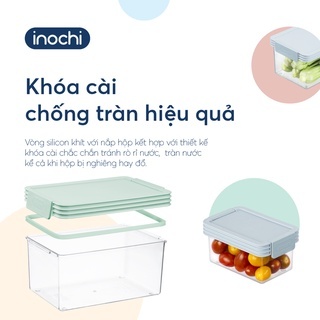 Bộ 2 hộp thực phẩm tritan chữ nhật Hokaido 1000-2000ml - CHÍNH HÃNG INOCHI