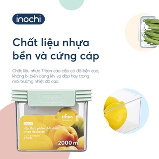 Bộ 3 hộp thực phẩm Tritan chữ nhật Hokaido 500-1000-2000ml - CHÍNH HÃNG INOCHI