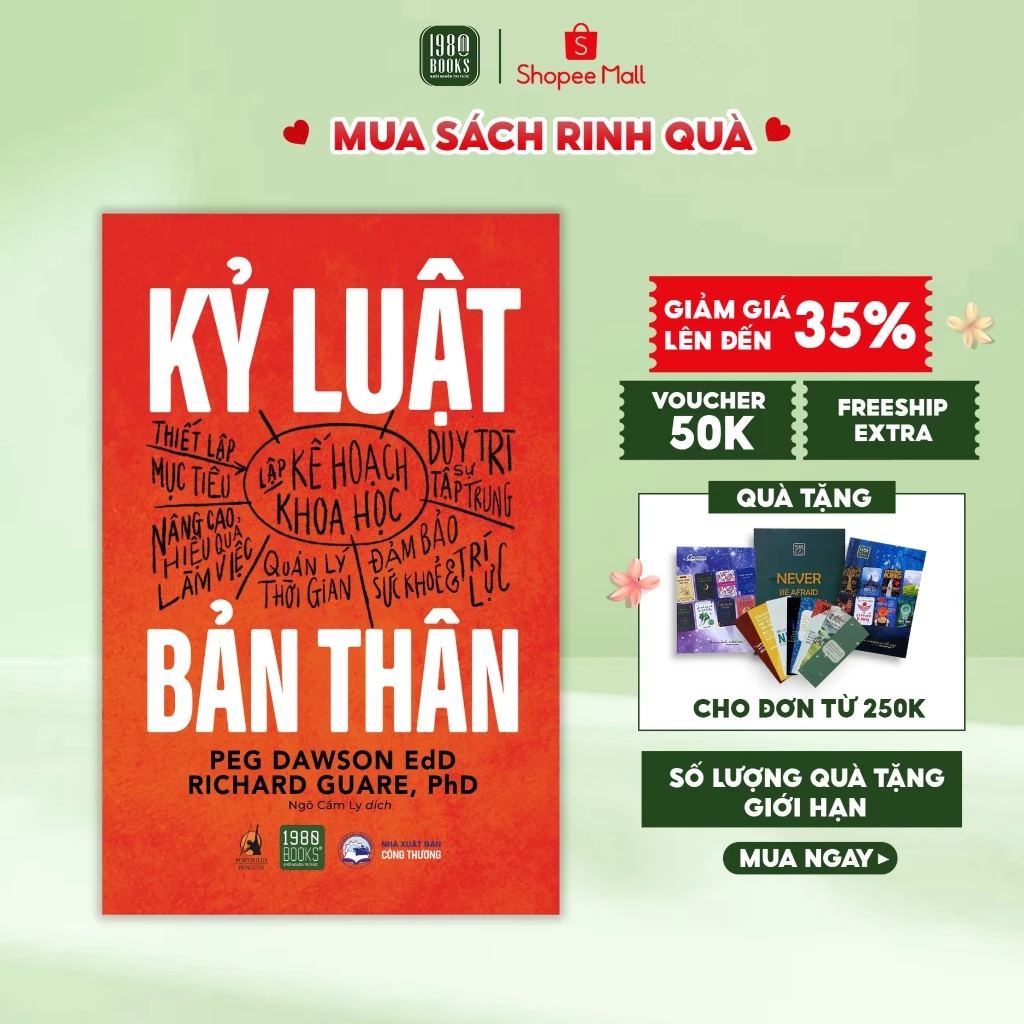 Sách Kỷ luật bản thân - bìa sách phát triển bản thân của 1980books