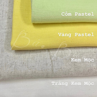 Vải Linen Bamboo Mềm Mịn Rũ Mát Khổ 1m35