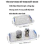 Khay Đựng Đồ Trong Suốt TORO Chất Liệu Nhựa Acrylic Cứng Cáp, Khay Úp Ly Cốc Có Tay Cầm Mạ Bạc Siêu Đẹp