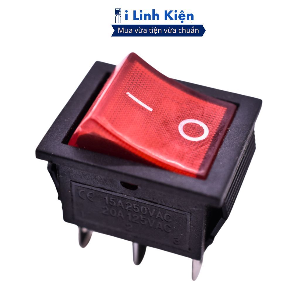 Công tắc bập bênh KCD4 250V 16A 2 chế độ 6 chân đảm bảo chất lượng ilinhkien.