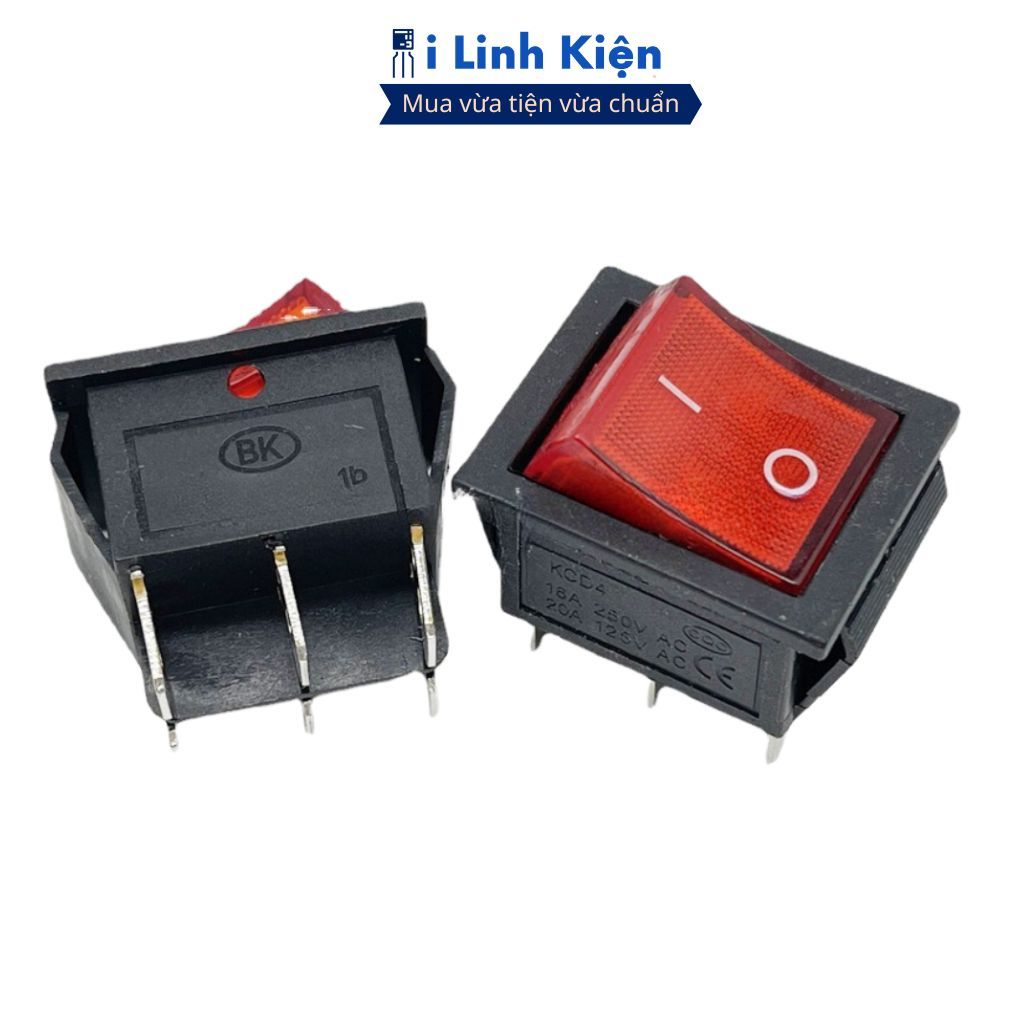 Công tắc bập bênh KCD4 250V 16A 2 chế độ 6 chân đảm bảo chất lượng ilinhkien.