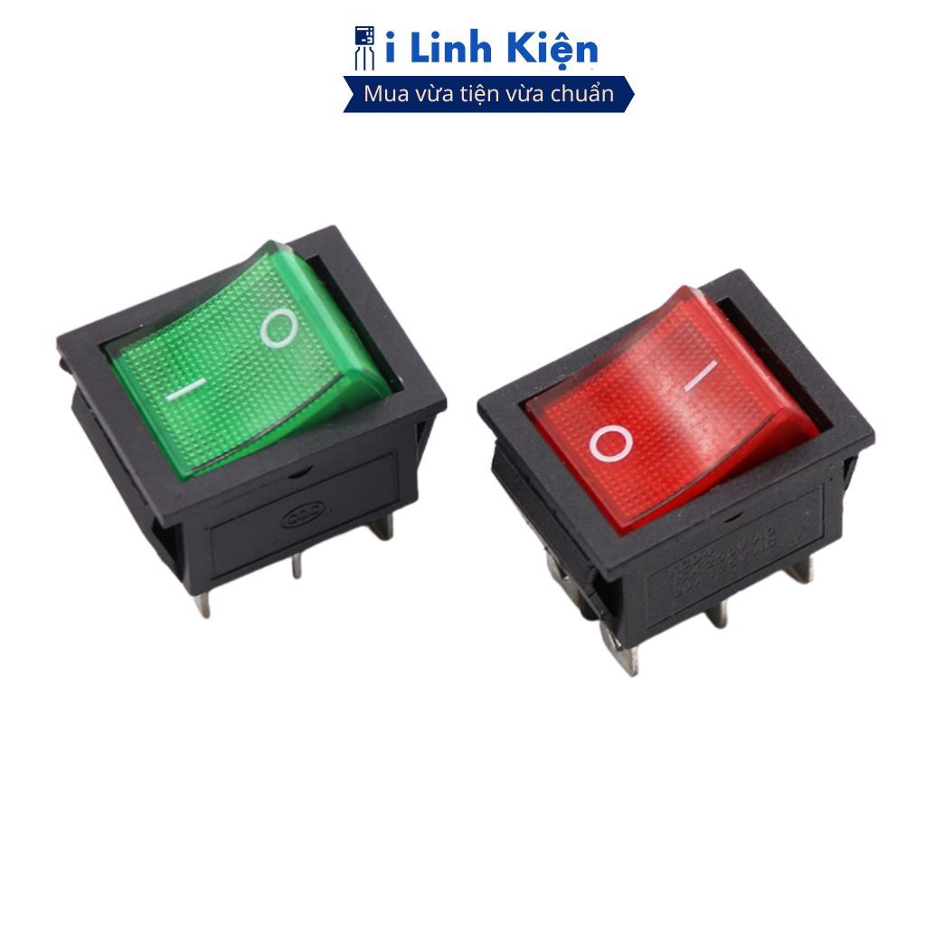 Công tắc bập bênh KCD4 250V 16A 2 chế độ 6 chân đảm bảo chất lượng ilinhkien.