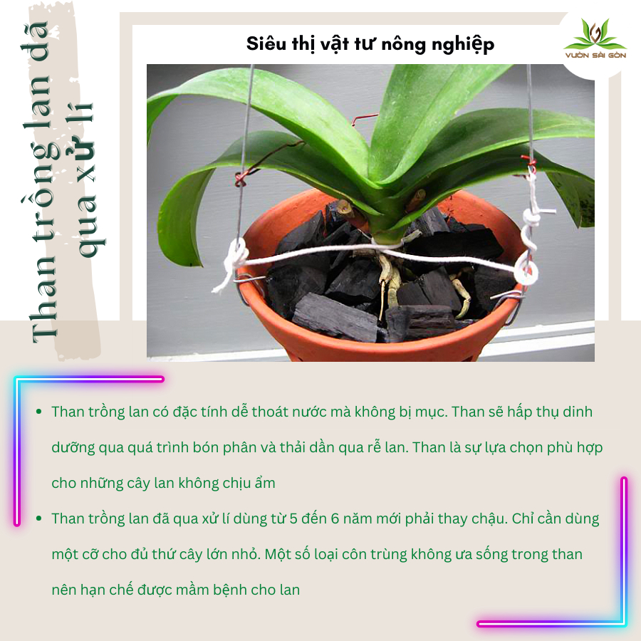 Than trồng lan đã qua xử lí gói 500g 4