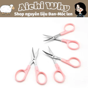 Kéo hồng cắt len, cắt chỉ đầu gập siêu bén