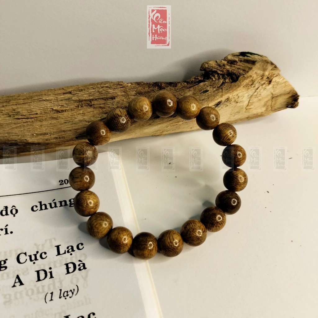 Vòng Tay Trầm Hương Tốc  Liên Mộc hương Bình an may mắn học tập, công việc, tình duyên