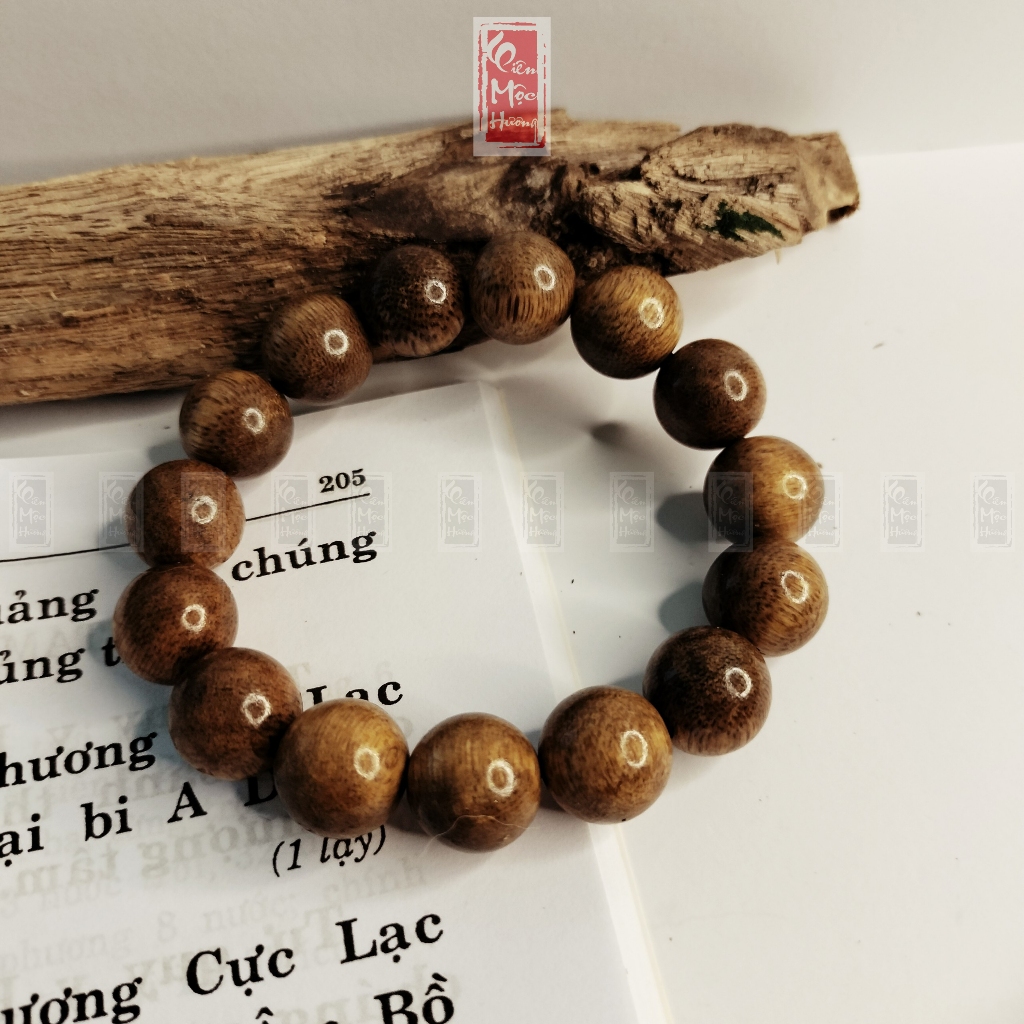 Vòng Tay Trầm Hương Tốc  Liên Mộc hương Bình an may mắn học tập, công việc, tình duyên
