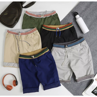 Quần short kaki nam lưng thun chất liệu cotton phong cách thời trang trẻ trung năng động kiểm tra trước khi thanh toán