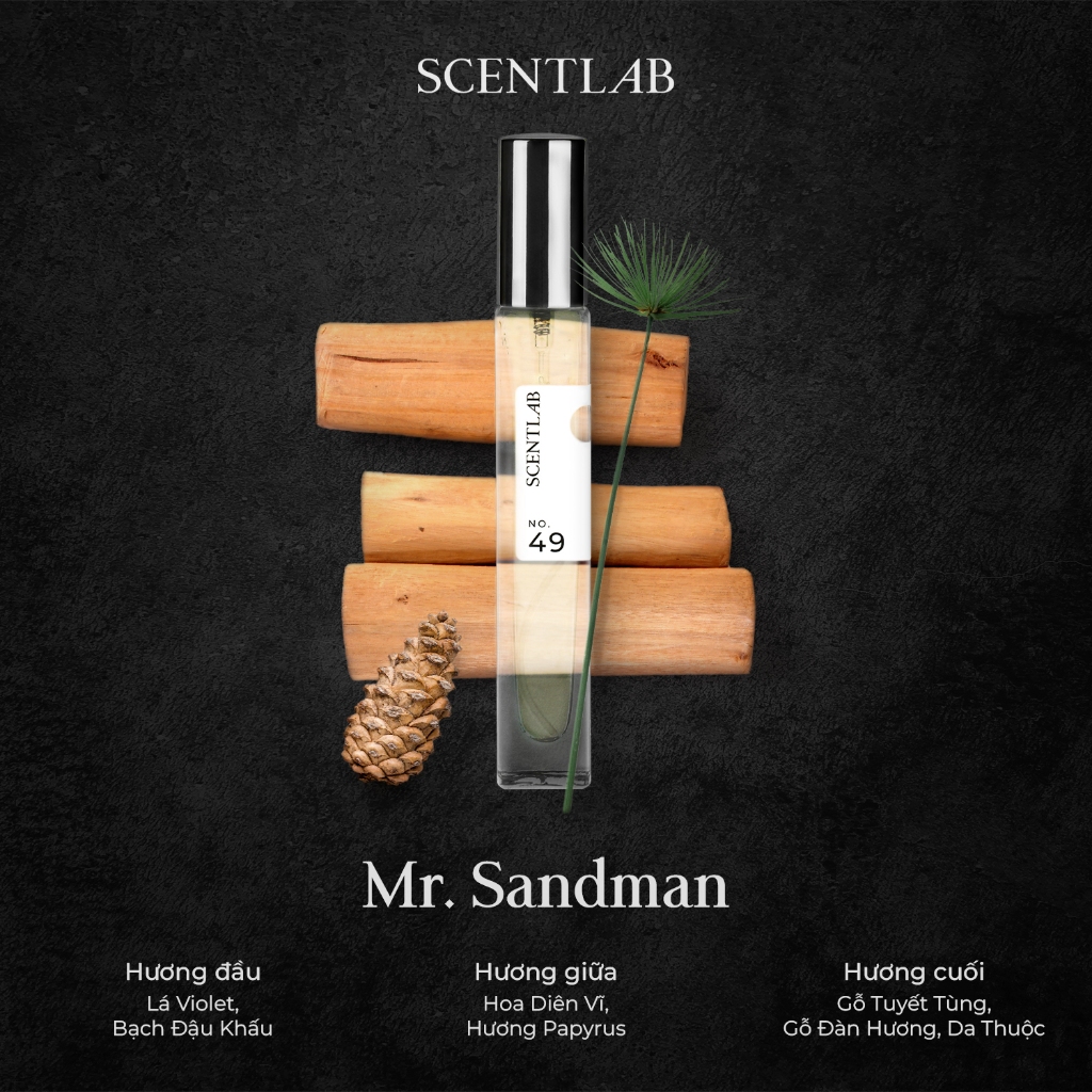 Ảnh Nước hoa nam hương gỗ SCENTLAB No.49 tinh tế, cổ điển tinh dầu thơm lưu hương lâu fullsize 30ml 4