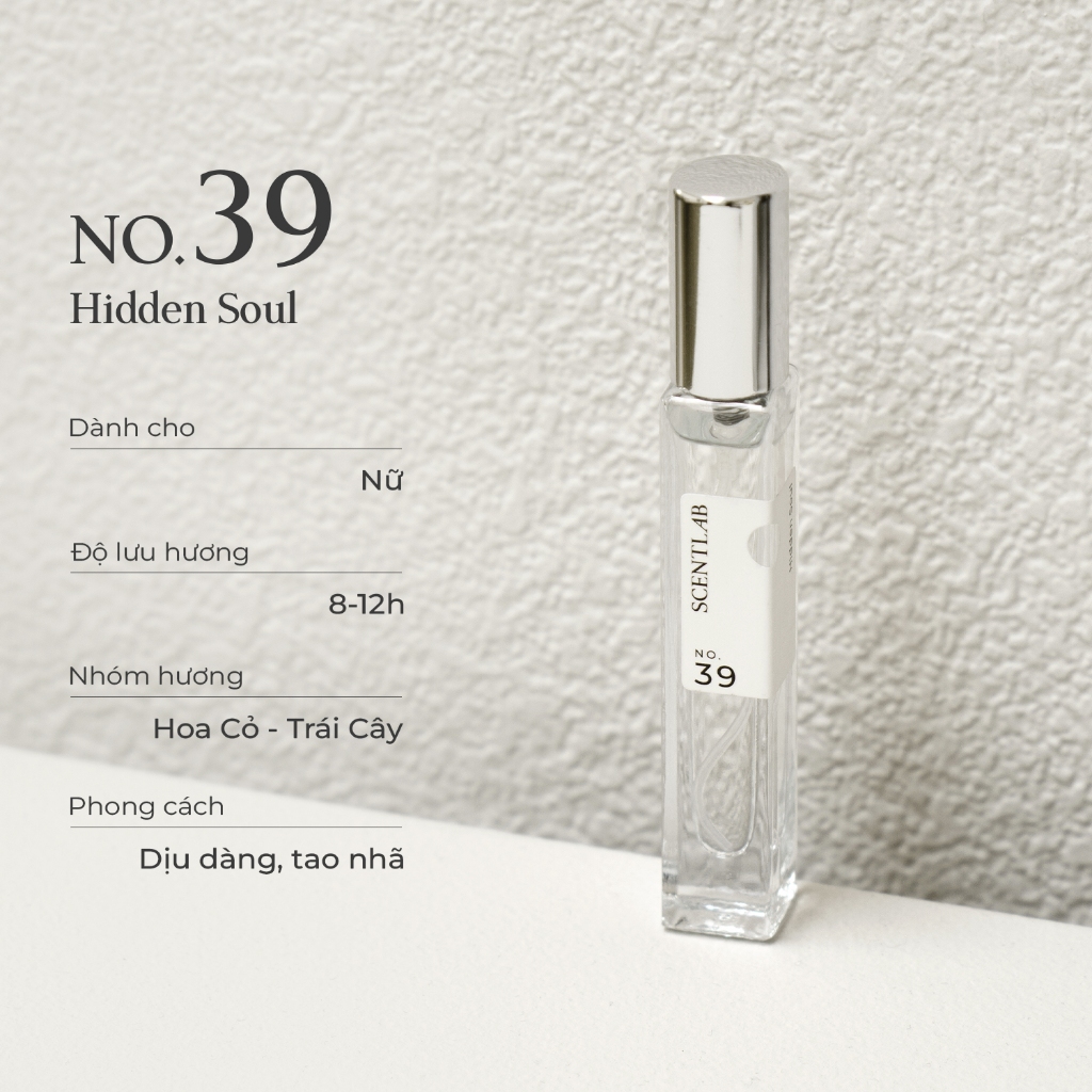 Ảnh Nước hoa nữ dịu nhẹ mùa hè SCENTLAB No.39 thanh khiết, nhẹ nhàng fullsize 30ml 4