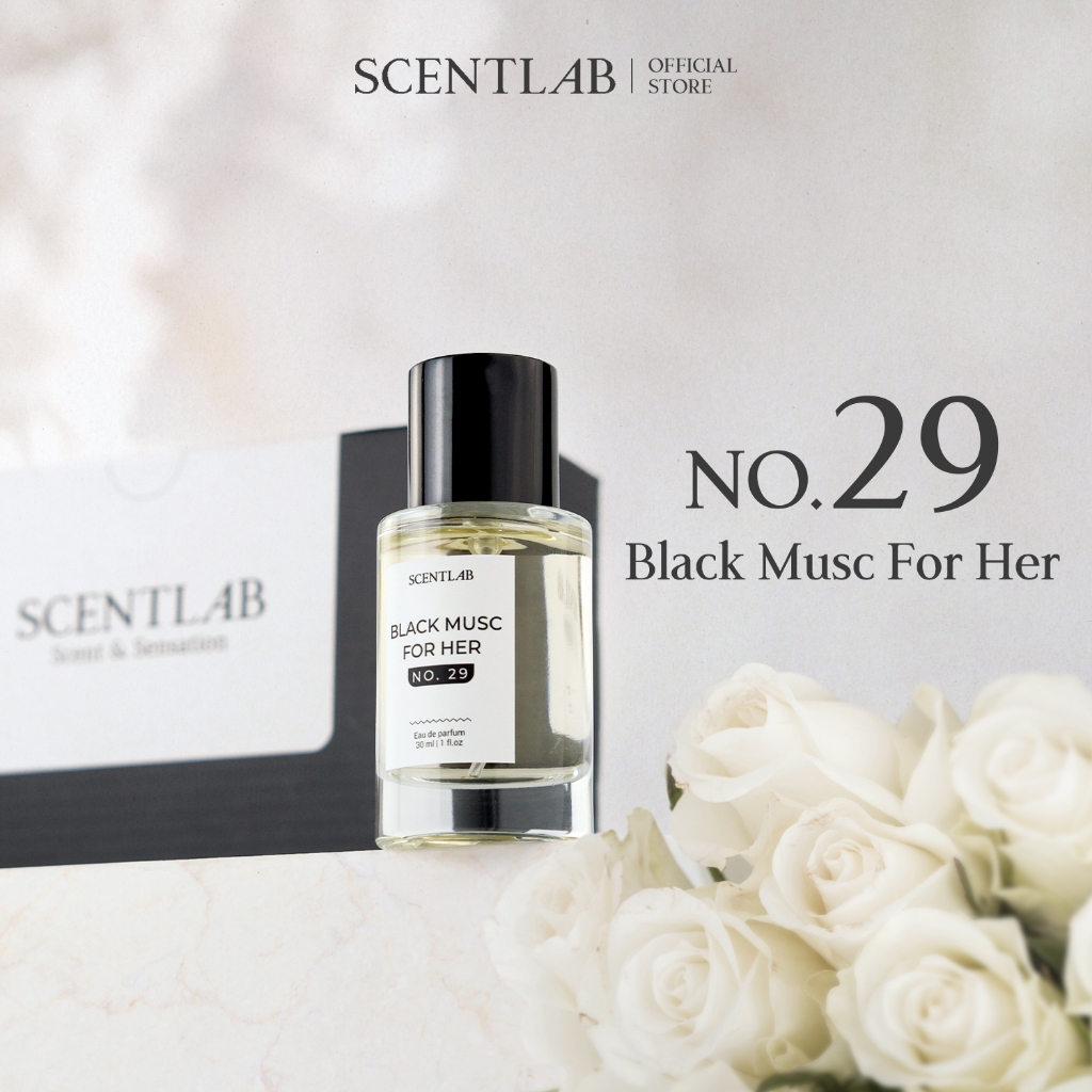 Ảnh Nước hoa nữ hương phấn SCENTLAB No.29 Black musc for her nữ tính nàng thơ tinh dầu thơm lâu fullsize 30ml 2