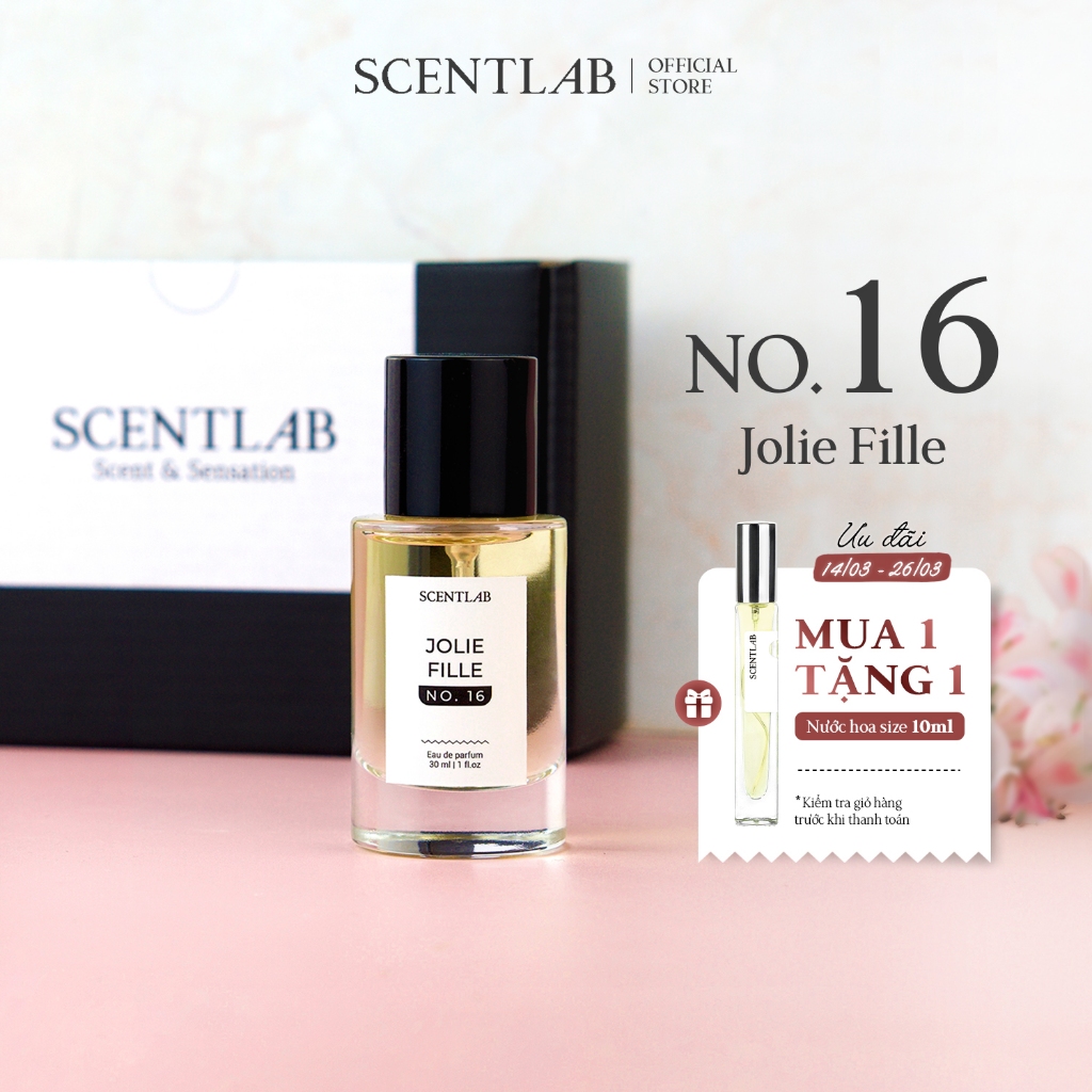 Ảnh Nước hoa nữ ngọt ngào SCENTLAB No.16 mùi Goodgirl tinh dầu thơm lâu fullsize 30ml 1