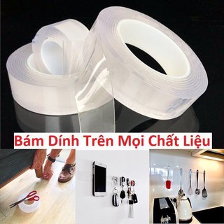 Băng dính 2 mặt trong suốt, băng keo dính 2 mặt đa năng siêu chắc chắn