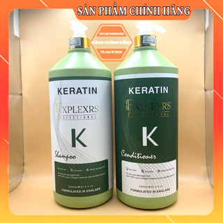 Cặp Dầu Gội Xả Colagen Keratin Eplexrs 2000ML Chai Siêu Mềm Mượt, Phục Hồi Tóc Khô Xơ Hư Tổn