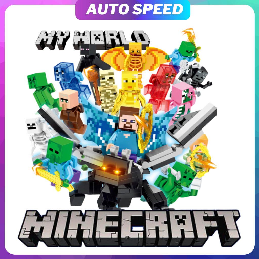[ Chỉ 9K/Bộ ] MINECRAFT Đồ Chơi Lắp Ráp Minifigure My Word, Mô Hình lắp ...