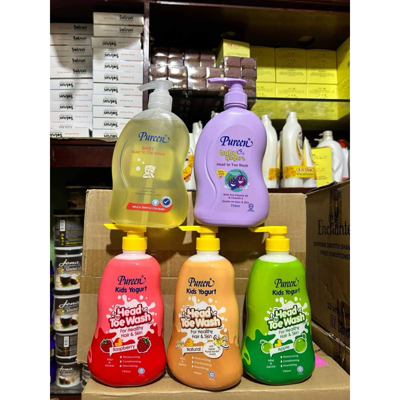 Sữa Tắm Gội Toàn Thân Cho Bé 2 IN 1 Pureen 750ml