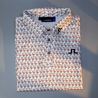 Áo Golf polo JB,TL họa tiết hồng hạc, chất thun lạnh thấm hút mồ hôi , không nhăn, co dãn bốn chiều ( shop chuyên sỉ)